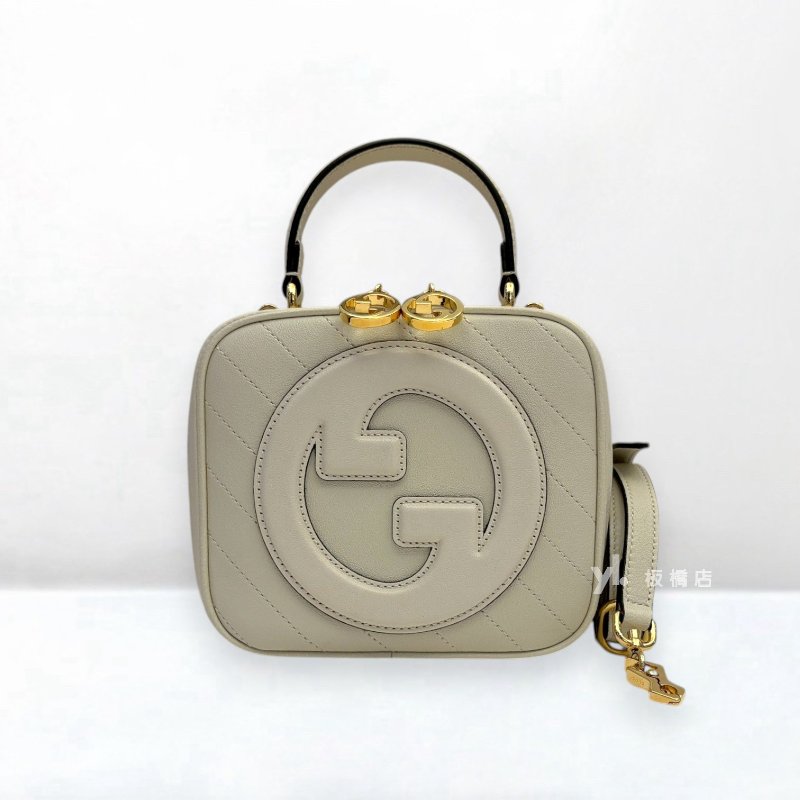 S5526-GUCCI Blondie Logo白牛皮手提斜背相機包744434-2