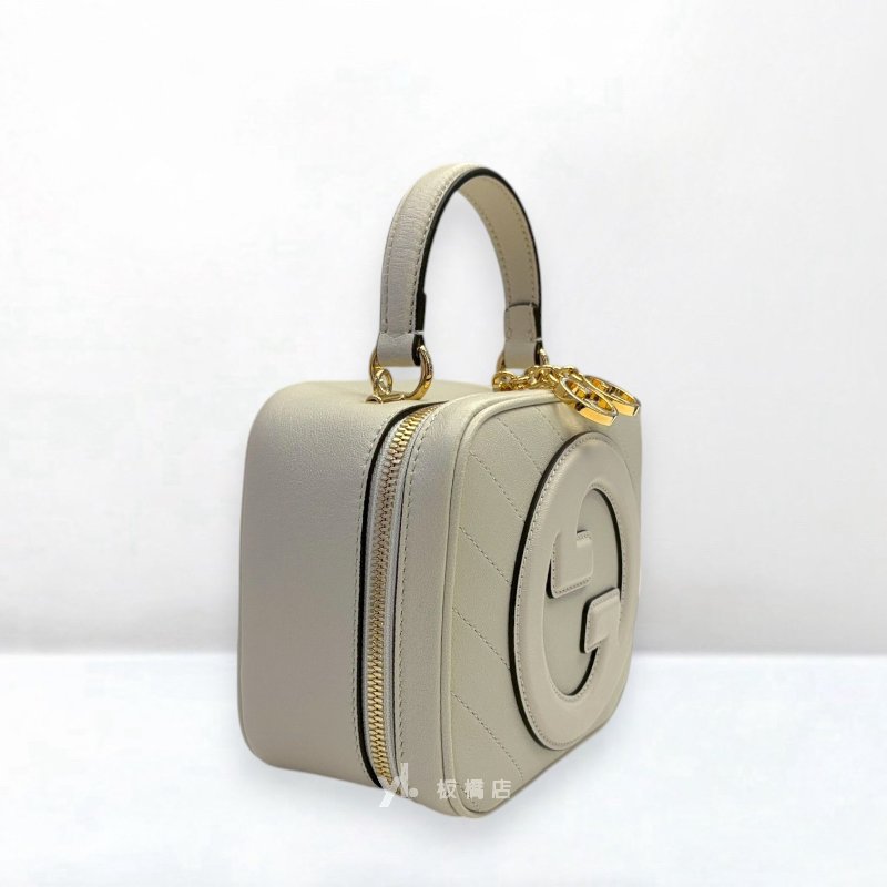 S5526-GUCCI Blondie Logo白牛皮手提斜背相機包744434-2