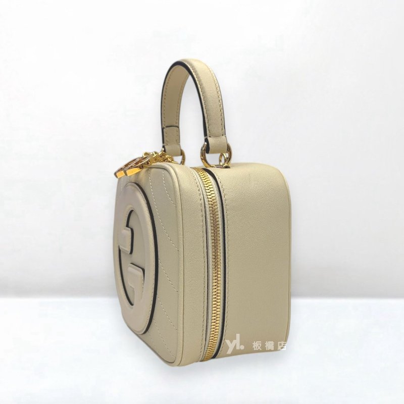 S5526-GUCCI Blondie Logo白牛皮手提斜背相機包744434-3
