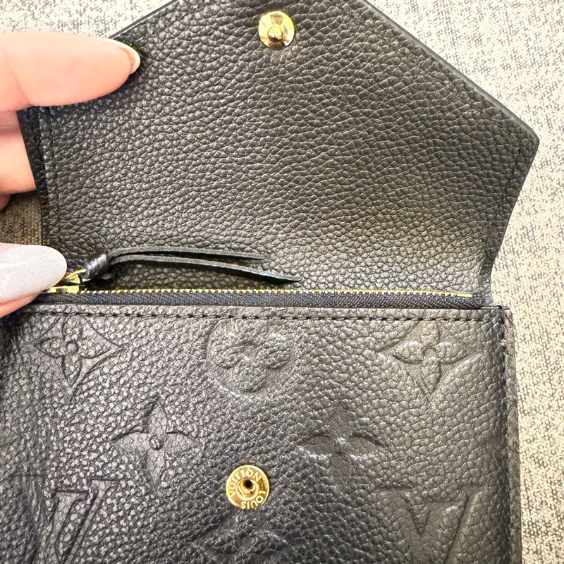 LV 三折短夾 牛皮黑色Louis Vuitton Victorine 錢包-4