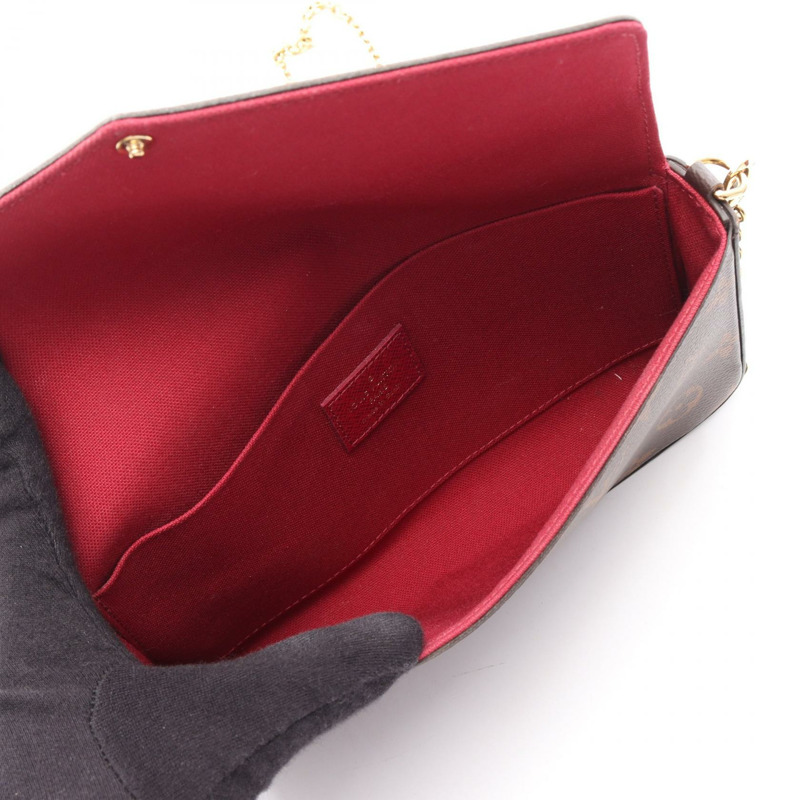 路易威登 Pochette Felicie 鏈條斜背包 M61276 Monogram LV-2