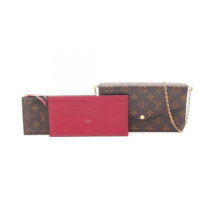 路易威登 Pochette Felicie 鏈條斜背包 M61276 Monogram LV-4
