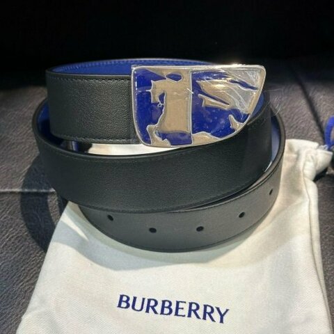 💎Han's house精品服飾💎Burberry 皮帶 雙面用 意大利製 寬3.5  原價17500