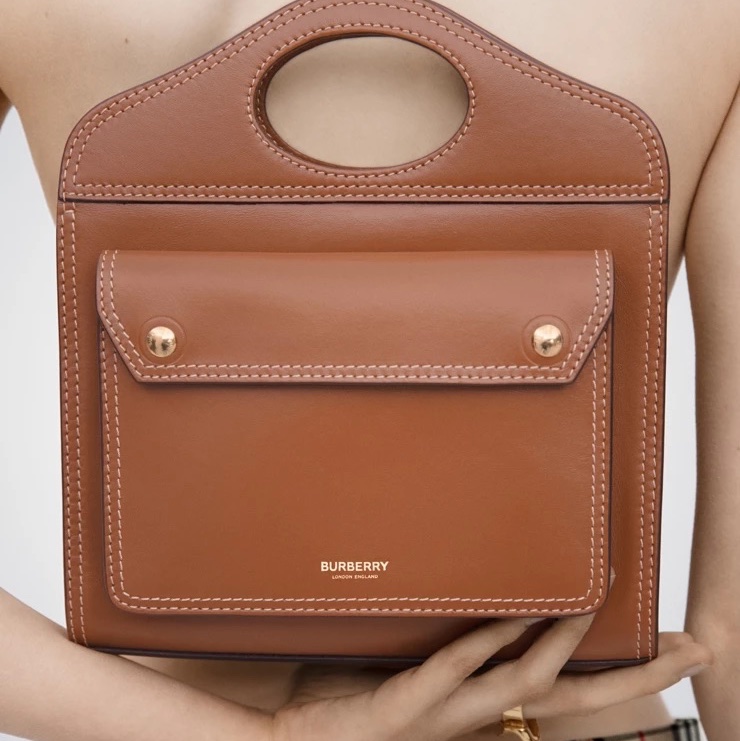 Burberry 大型口袋包 Pocket Bag 棕色肩背包-5