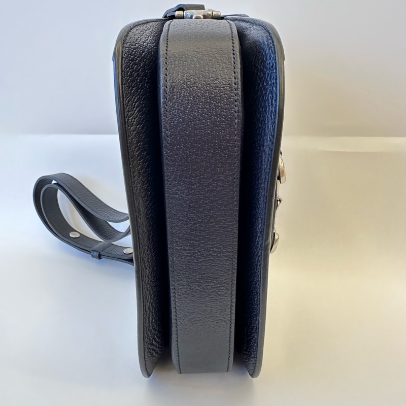#經典不敗 Gucci 古馳 1955 馬鞍包 單肩 斜挎包 黑色25*18*8-2