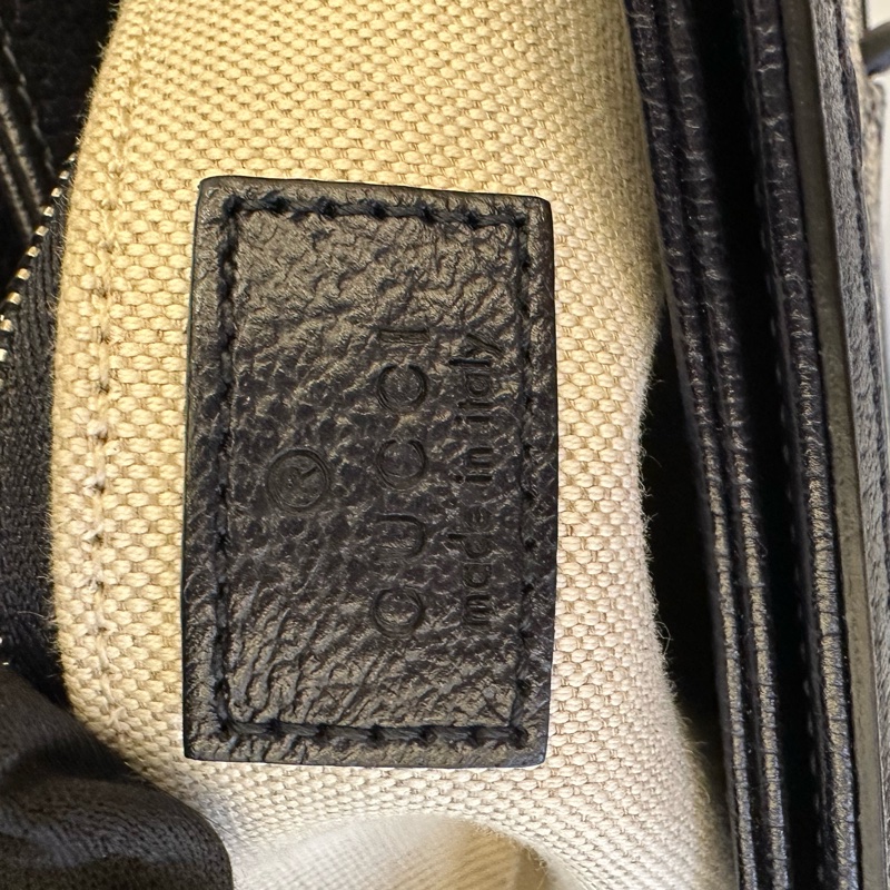#經典不敗 Gucci 古馳 1955 馬鞍包 單肩 斜挎包 黑色25*18*8-9