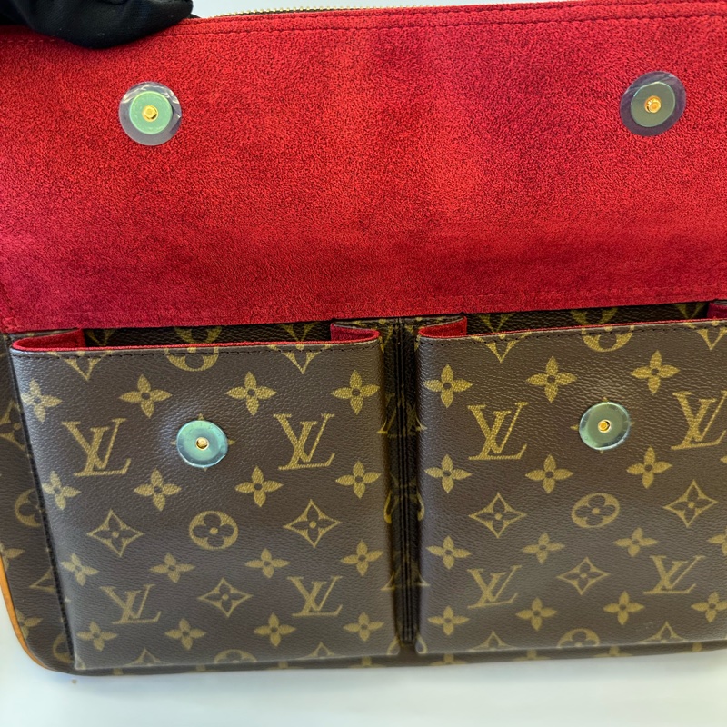 #甜甜價 LV 老花 中古包 駱駝包 很好用-9