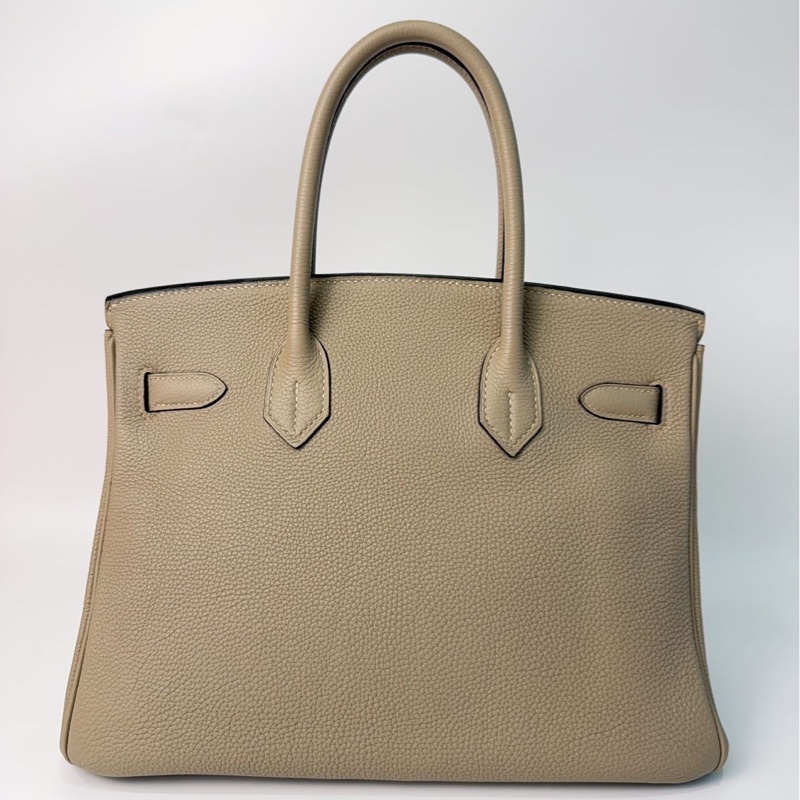 愛馬仕Hermès Birkin 30 斑鳩灰 Togo皮|銀扣|框I刻-1