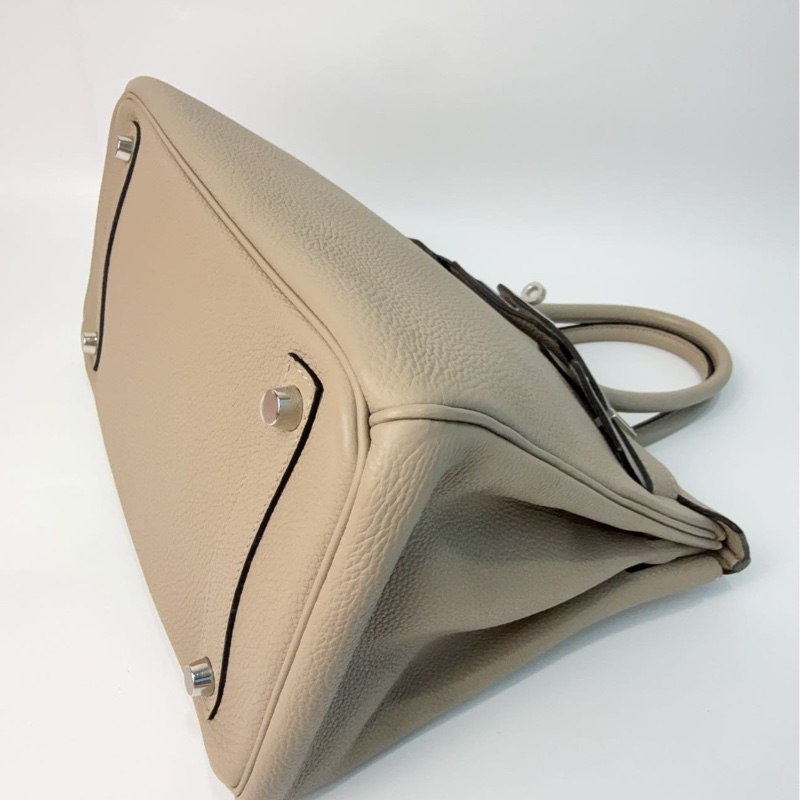 愛馬仕Hermès Birkin 30 斑鳩灰 Togo皮|銀扣|框I刻-3