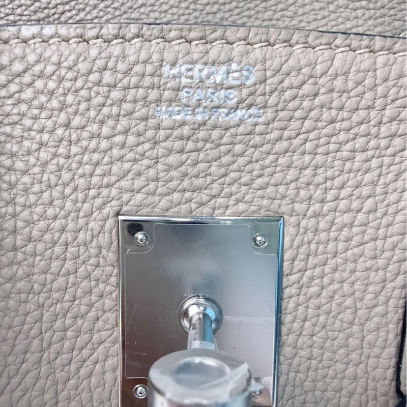 愛馬仕Hermès Birkin 30 斑鳩灰 Togo皮|銀扣|框I刻-4