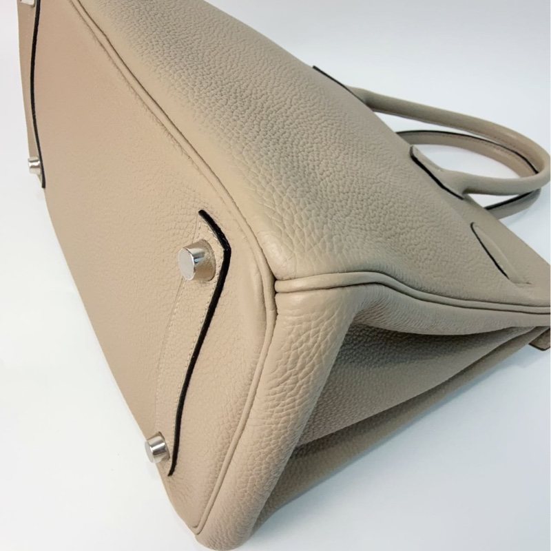 愛馬仕Hermès Birkin 30 斑鳩灰 Togo皮|銀扣|框I刻-6