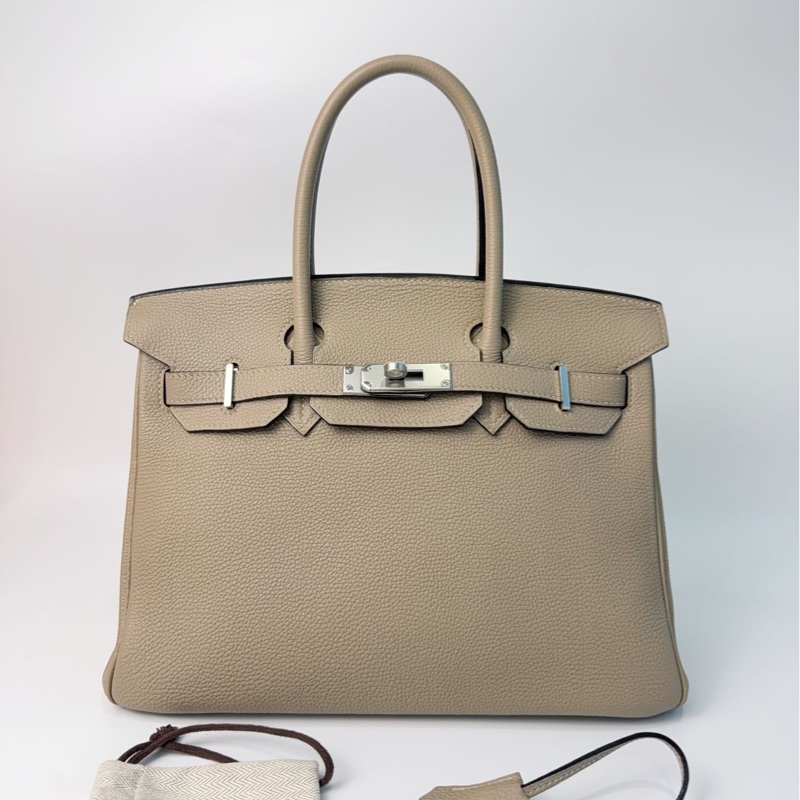 愛馬仕Hermès Birkin 30 斑鳩灰 Togo皮|銀扣|框I刻-10