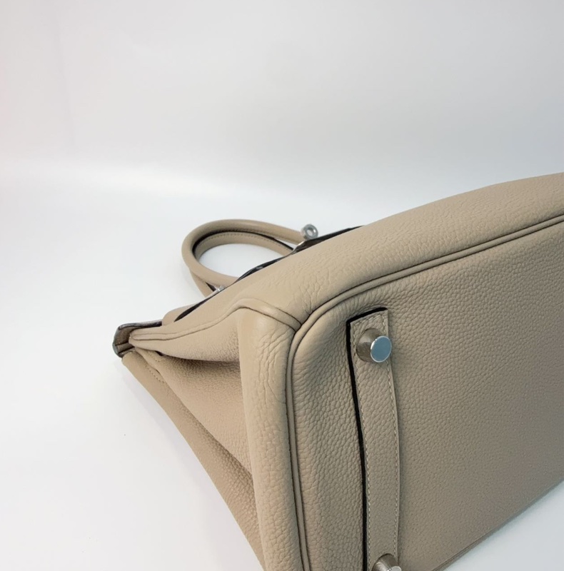 愛馬仕Hermès Birkin 30 斑鳩灰 Togo皮|銀扣|框I刻-15