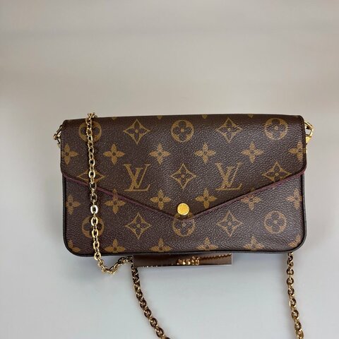 LV M61276 老花信封三合一包