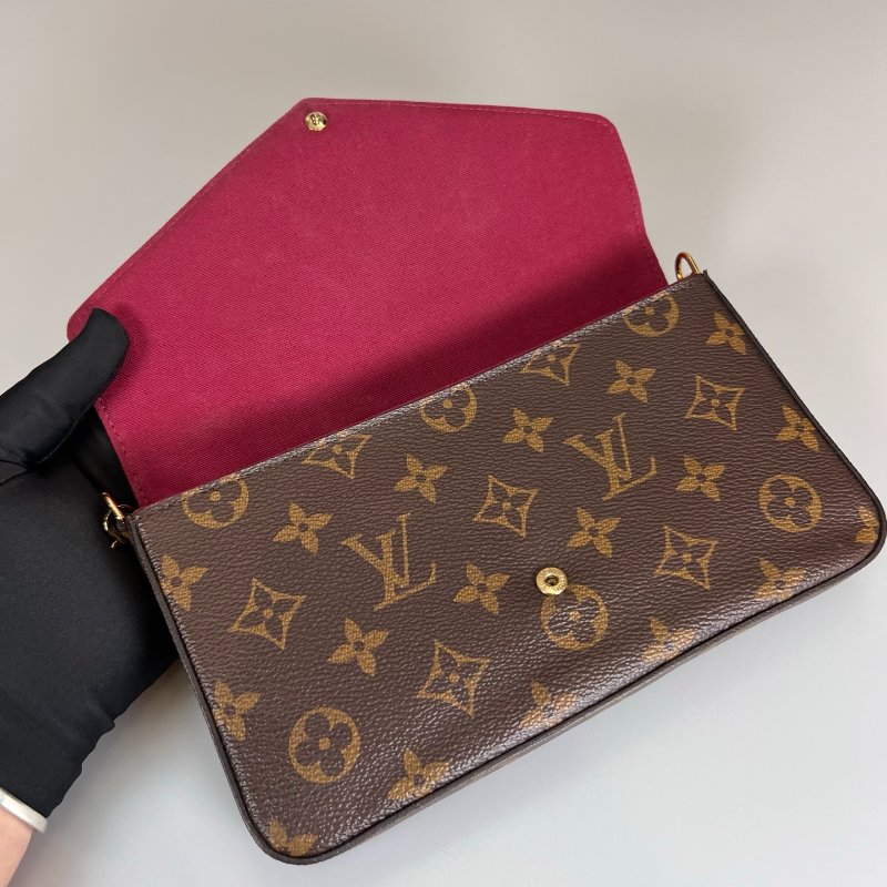 LV M61276 老花信封三合一包-5