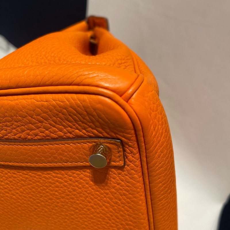 ✨Hermès Birkin 30 愛馬仕橙 Togo皮|金扣|圈O刻 1985 Vintage-12