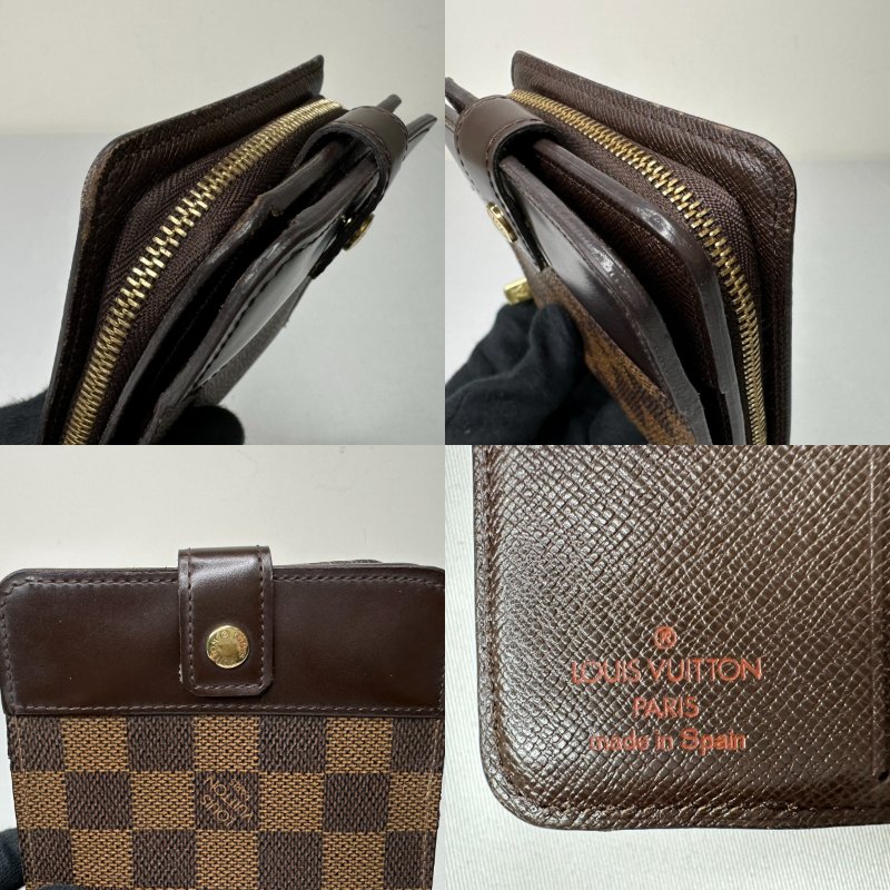 LV Damier Ebene棋盤格短夾-7