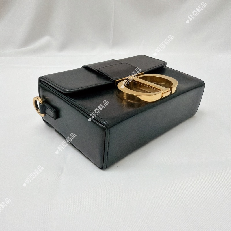 莉亞精品♡Dior 蒙田盒子黑色油蠟皮 二手-7