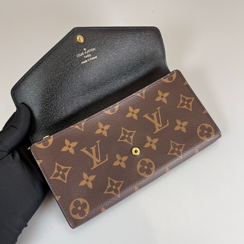 LV M80726/晶片款 拚色信封長夾-4