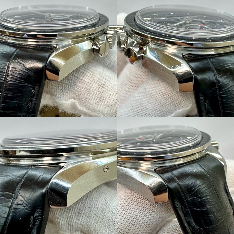 歐米茄 Speedmaster 砂金星空月相 黑色鱷魚皮錶帶 型號 311.33.44.32.01.001-3