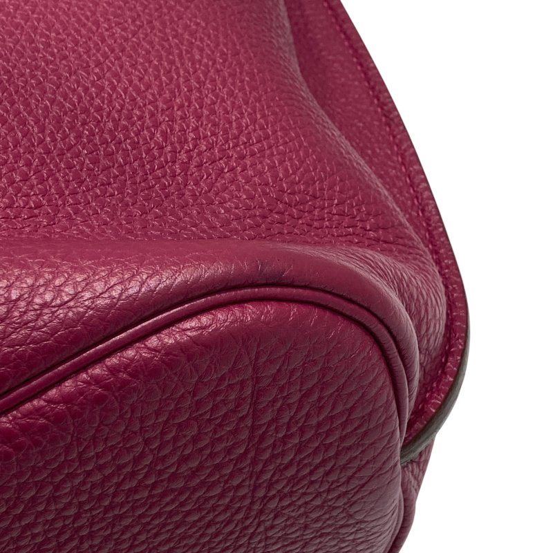HERMÈS 愛馬仕 ☐P刻 SO KELLY 22 肩背包 TOGO皮革 玫粉色 銀釦-10