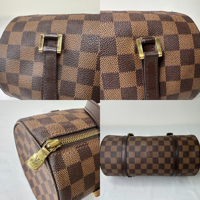 LV Papillon棋盤格圓筒包-7