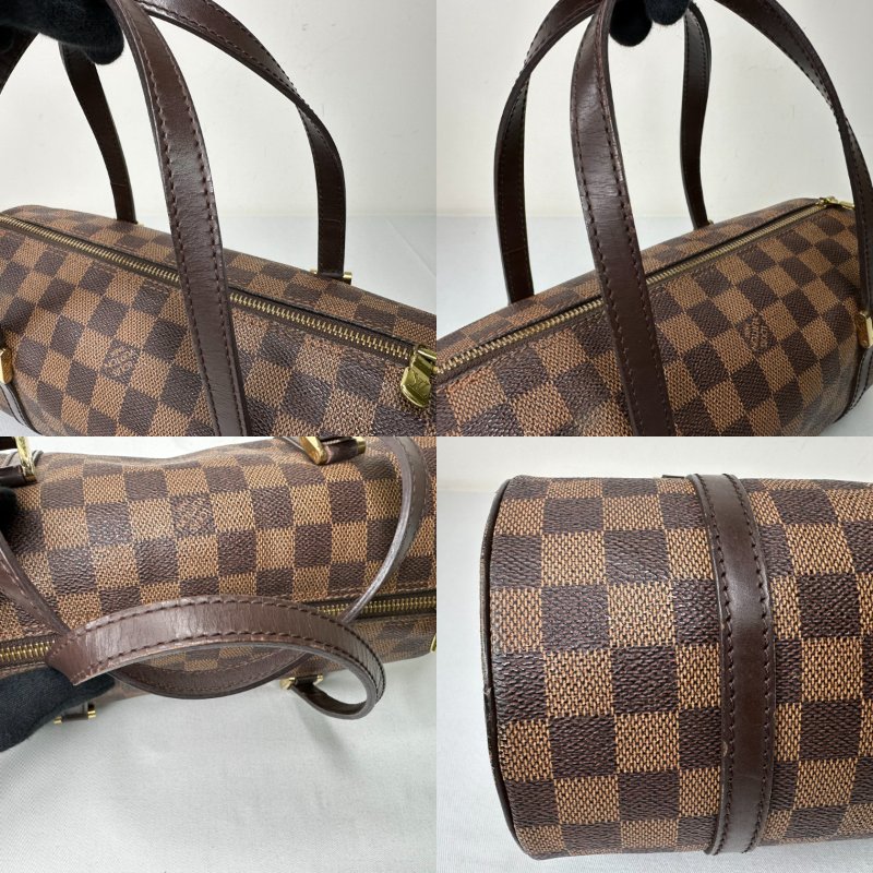 LV Papillon棋盤格圓筒包-8