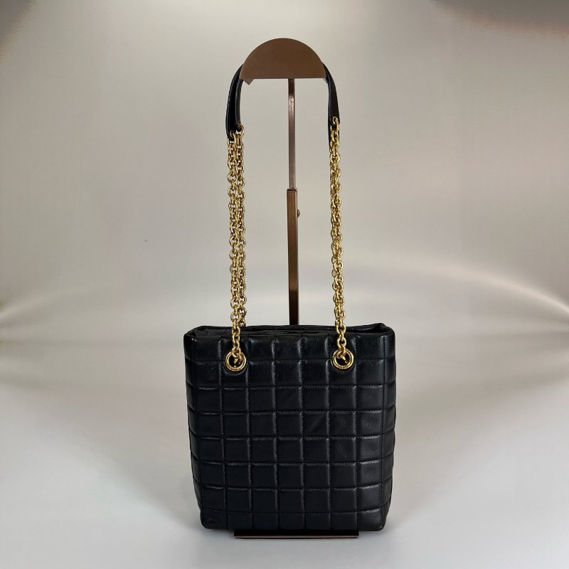 YSL 764051 黑羊皮方塊包-1
