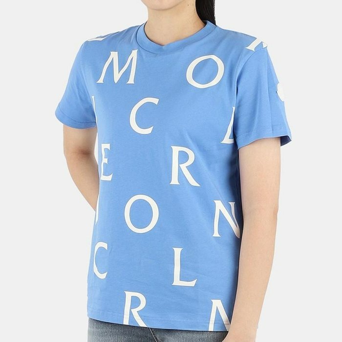 💎Han's house精品服飾💎moncler 滿版 LOGO 短 T 現貨 青年款=男成人 XS S-2