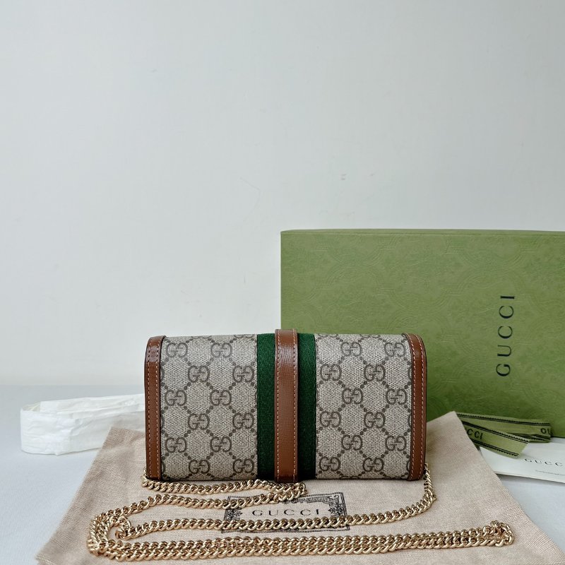 GUCCI Jackie 1961帆布woc鏈包-1