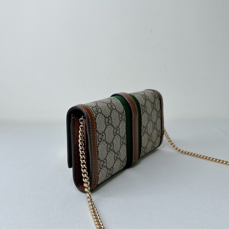 GUCCI Jackie 1961帆布woc鏈包-5