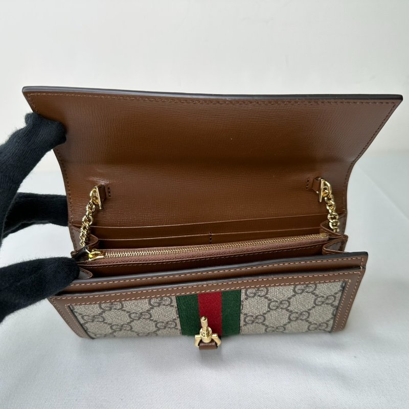 GUCCI Jackie 1961帆布woc鏈包-6