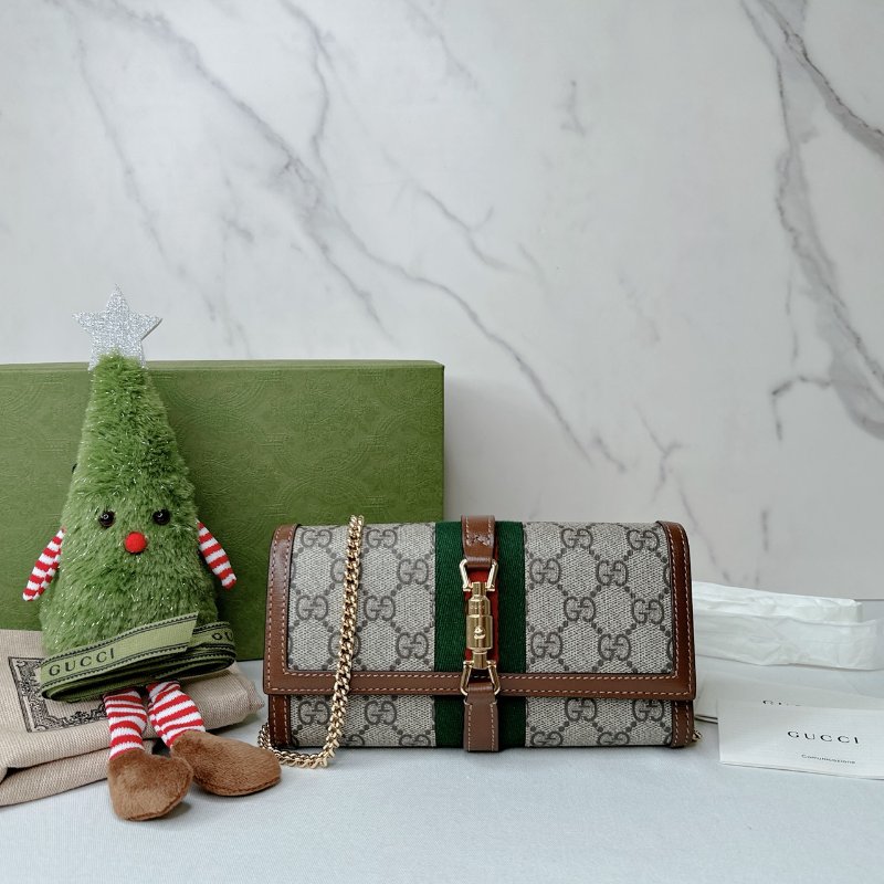 GUCCI Jackie 1961帆布鏈包-0