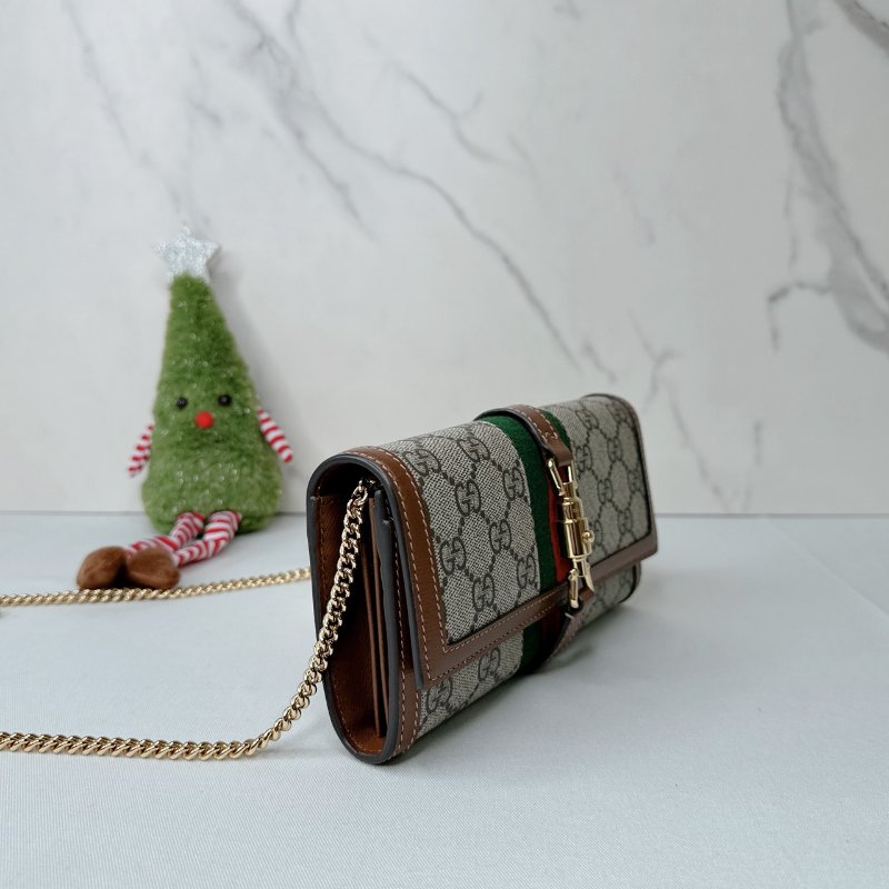 GUCCI Jackie 1961帆布鏈包-3