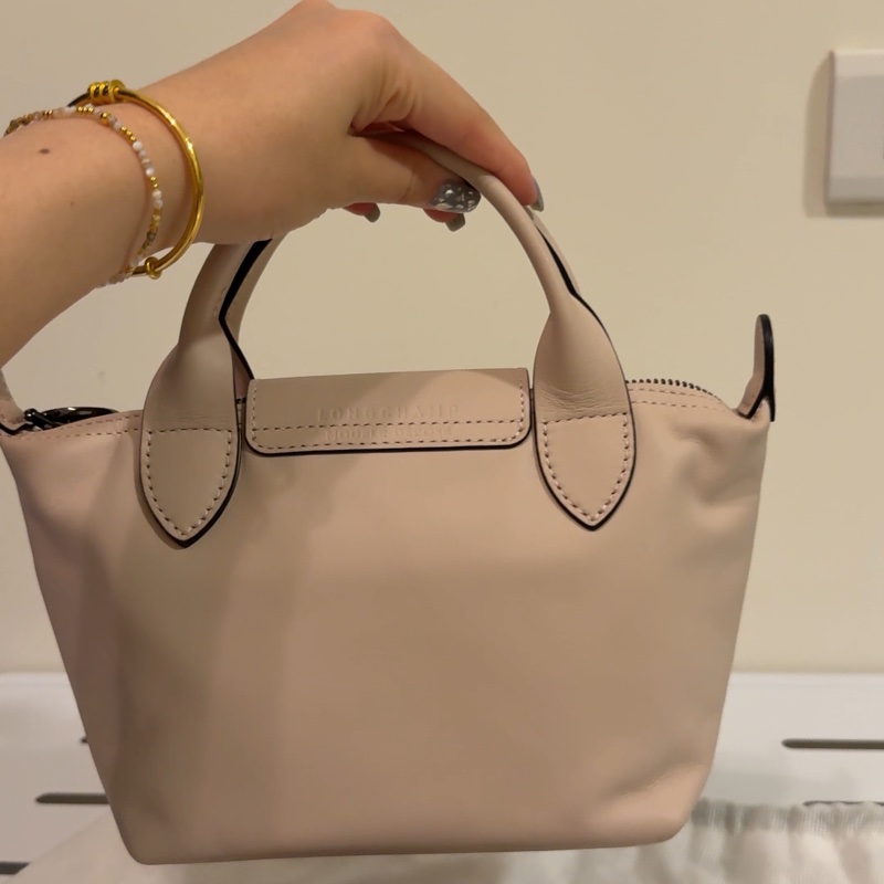 【LONGCHAMP】LE PLIAGE XTRA 手提包 XS 裸色 - 皮革-6
