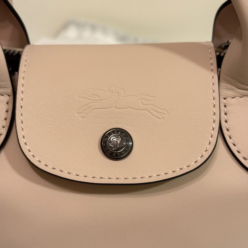 【LONGCHAMP】LE PLIAGE XTRA 手提包 XS 裸色 - 皮革-7