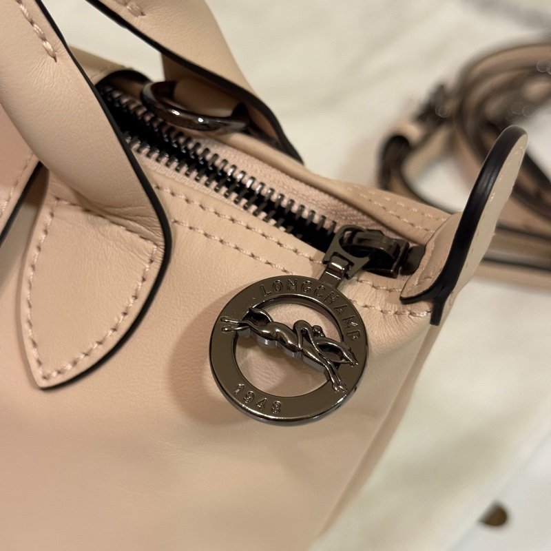 【LONGCHAMP】LE PLIAGE XTRA 手提包 XS 裸色 - 皮革-9