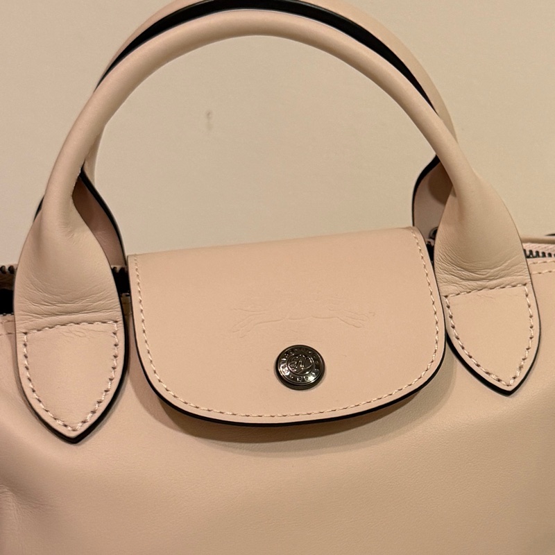 【LONGCHAMP】LE PLIAGE XTRA 手提包 XS 裸色 - 皮革-12