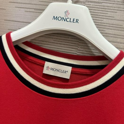 💎Han's house精品服飾💎moncler 彩條 短 T 紅 青年款=男成人 XS S-4