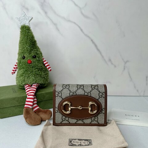 GUCCI 全新1955帆布短夾