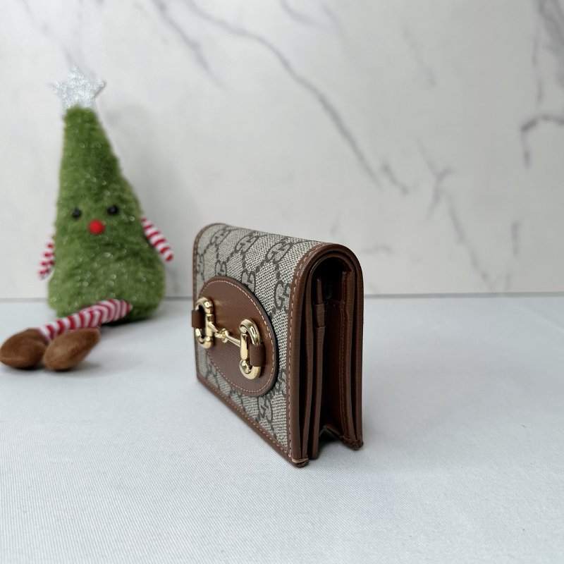 GUCCI 全新1955帆布短夾-2