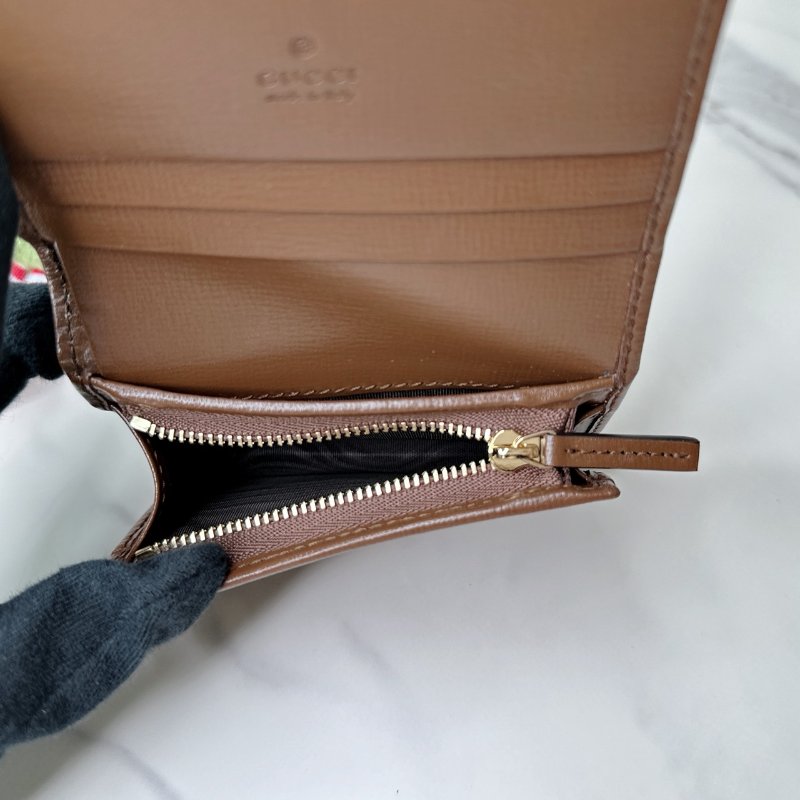 GUCCI 全新1955帆布短夾-6