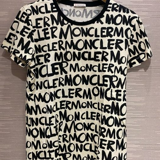 💎Han's house精品服飾💎MONCLER 滿版 立體刺繡珠 短 T 現貨M L-0
