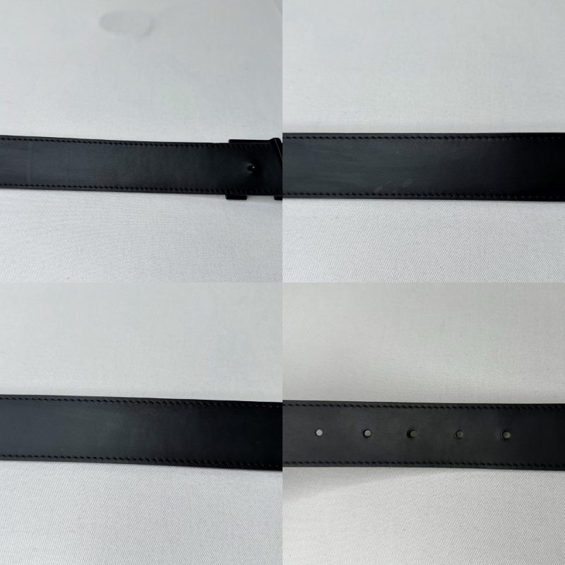 LV Aerogram黑扣皮帶-5