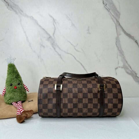 LV 棋盤格圓筒包