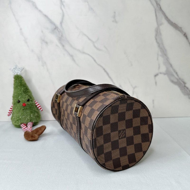 LV 棋盤格圓筒包-2