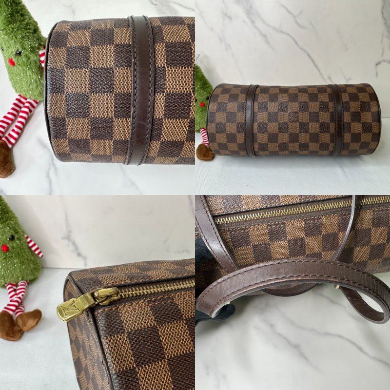 LV 棋盤格圓筒包-6