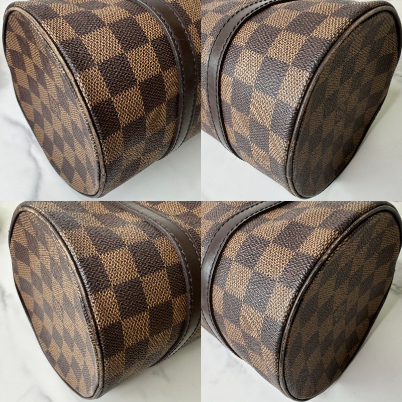 LV 棋盤格圓筒包-7
