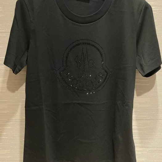 💎Han's house精品服飾💎moncler 水鑽 LOGO 短T 男女共穿 現貨 XL 原價10800-3