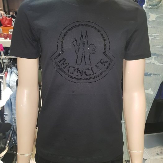 💎Han's house精品服飾💎moncler 水鑽 LOGO 短T 男女共穿 現貨 XL 原價10800-6